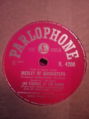 medley of quicksteps - ian stewart at the savoy 10" shellac 78 rpm record great - Image 1 of 2