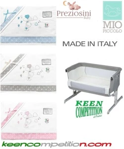 Compose Maxi Culla compatibile Next To Me SET Lenzuola 100% COTONE MADE IN ITALY - Foto 1 di 7