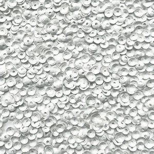 Taza de lentejuelas blancas opacas de 4 mm hechas en EE. UU. - Imagen 1 de 1