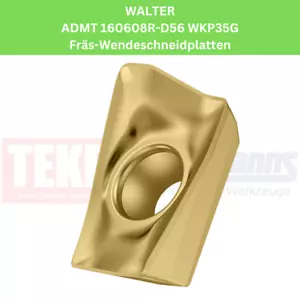 10 x WALTER ADMT 160608R-D56 WKP35G placas giratorias de fresado para acero y fundición - Imagen 1 de 1