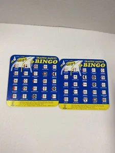 Vintage Regal Traffic Safety Bingo Cars Games Fun for Families & Kids Set of 2 - Picture 1 of 9