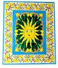 Fliesenbild "Mexiko" Sonne Mosaik 75x90  handbemalte Fliesen Zitronen Bordüren
