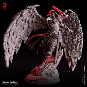 3D Printed - Heretic Aasimar - Miniatures - Flesh Of Gods - Picture 1 of 1