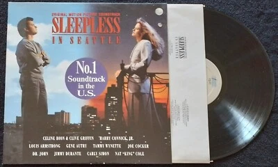 SLEEPLESS IN SEATTLE " SOUNDTRACK " 1993 LP CELINE DION JOE COCKER - Image 1 of 4