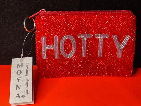MOYNA BEADED "HOTTY TODDY" COIN PURSE ~ OLE MISS REBELS (MCX 3865) Cover
