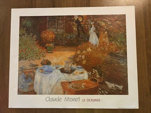 Claude Monet: LE DEJEUNER Garden Lunch -Impressionism-Original Art Poster 16x20 - Picture 1 of 1