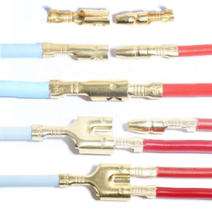 10-100 Sets Male Female Wire Crimp Connectors 4.0mm Bullet Terminal Kit Set US - Picture 1 of 12