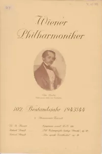 Wilhelm FURTWÄNGLER Vienna Philharmonic Orchestra 7.11.1943 - Picture 1 of 2