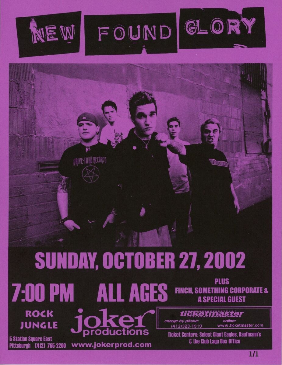 Original New Found Glory Memorabilia for sale | eBay Original New Found Glory Memorabilia for sale | eBay