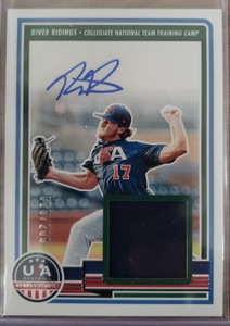 River Ridings 2023 USA Stars & Stripes Signature Materials Autograph #018/200