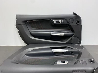 2021 FORD MUSTANG GT OEM CALIFORNIA SPECIAL DOOR PANELS SUEDE RED STITCH USED - Image 1 of 4