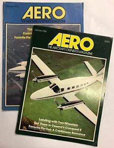 Two 1985 Issues Of Aero The Aircraft Owners Magazine - January and February - Picture 1 of 12
