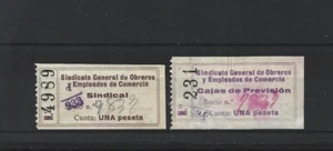 CIVIL WAR MADRID RARE UNREVIEWED QUOTA STAMPS - Picture 1 of 1