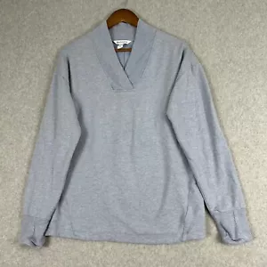 Athleta Clarity Sweater Women Medium Light Blue V-Neck Pullover Athleisure Comfy - Picture 1 of 12