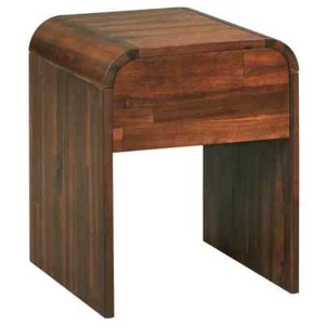 Solid Acacia Wood Bedside Table Timber Side Cabinet Storage Drawers Nightstand - Picture 1 of 5