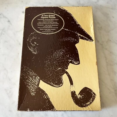 Vintage 1975 Sherlock Holmes 2-Sided Jigsaw Puzzle 500 Pieces 15 x 21 - Complete - Image 1 of 4