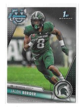 2023 TOPPS BOWMAN U CHROME JALIN BERGER MICHIGAN STATE 1ST BOWMAN CARD BASE CARD