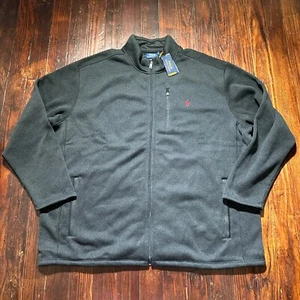 NWT Polo Ralph Lauren Jacket Mens 5XLT Gray Fleece Golf Performance Pony - Picture 1 of 15