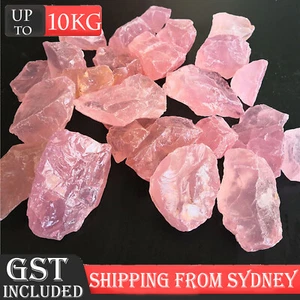 UP 10KG Bulk Lot Of Rose Quartz Crystal Natural Gemstone Powder Stone Decoration - Picture 1 of 10