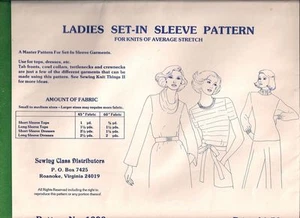 Vintage Ladies Set in Sleeve Sewing pattern 1000 - Picture 1 of 1