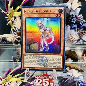 Yugioh Nurse Dragonmaid (Emblem) BLMM-EN054 Ultra Rare 1st Ed Near Mint - Picture 1 of 1