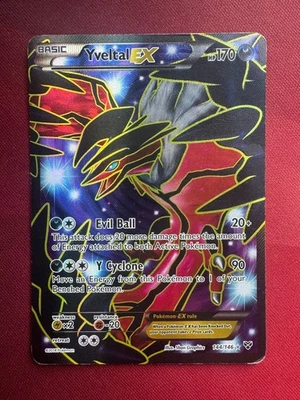 YVELTAL EX 144/146 XY Base Set FULL ART HOLO FA Pokemon TCG card READ - Image 1 of 3