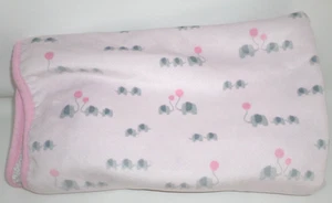 The Children's Place Coperta Neonato Rosa con Elefanti e Palloncini 39" x 28" - Foto 1 di 4