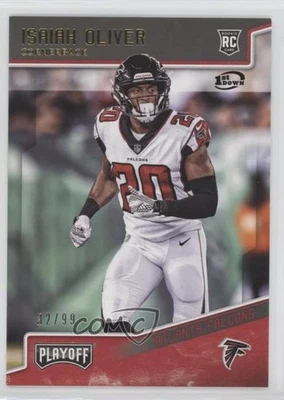 2018 Panini Playoff Rookies 1st Down /99 Isaiah Oliver #259 Rookie RC - Image 1 of 2