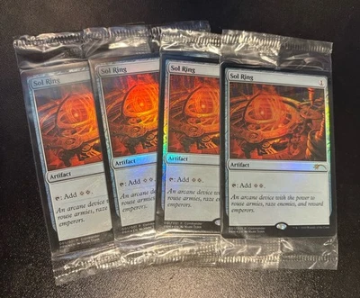 MTG✨Sealed SOL RING FOIL ✨Magicfest Promo MINT 2019 RARE Artifact COMMANDER 4x - Image 1 of 4