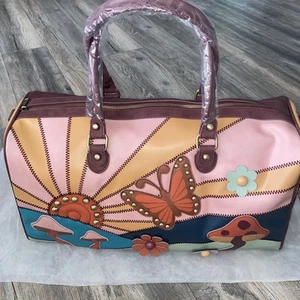 Dolls Kill Sunshine Boho Butterfly 70s Hippie Festival Weekender Crossbody New - Picture 1 of 11