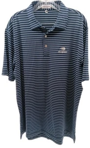 Peter Millar Sommer Komfort Poloshirt Herren Large Blau Stretch Performance  - Bild 1 von 8