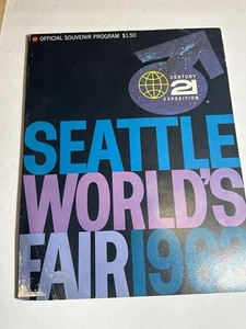 SEATTLE WORLD'S FAIR 1962 Official Souvenir Program Century 21 Exposition Vtg - Picture 1 of 8