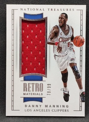 Danny Manning 2017-18 Panini National Treasures Retro Materials /99 #RM-18 - Image 1 of 2