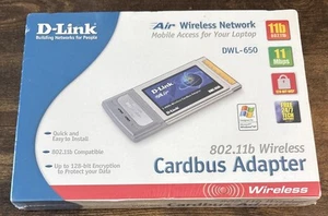 Adaptateur CardBus réseau sans fil D-Link Air IEEE 802.11b 11 Mbps DWL-650 Neuf - Photo 1/6