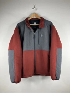 Felpa copricapo Duluth Trading Alaskan adulto grande rossa zip pile sherpa B16 - Foto 1 di 11
