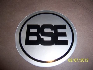 3.5" Dia. Moto-Ski BSE Engine Recoil Sticker ( NEW Black and Silver Vinyl ) - Picture 1 of 1