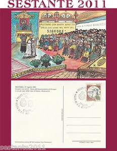ITALIA MAXIMUM MAXI CARD 1991 MATERA VISITA GIOVANNI PAOLO II PICCIANO (564) - Picture 1 of 1