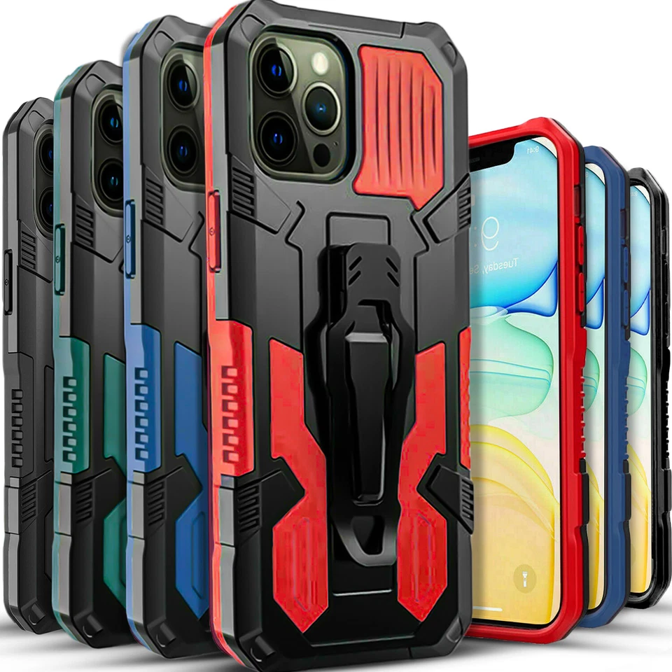 For iPhone 12 11 Pro Max Mini 8 7 Plus SE 2020 Case Phone Cover + Tempered Glass - Image 1 of 4