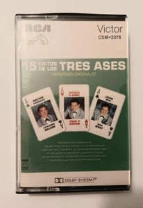 Los Tres Ases Cassette Tape 15 Exitos Versiones Originales 1984 Made in Mexico - Picture 1 of 1