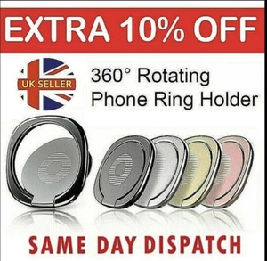 Phone Ring Holder Finger Grip 360° Rotate Stand Mount for Mobile Phones X 50