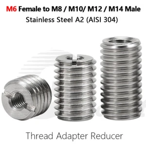 M6 Thread Adapter Reducer Self-tapping Thread Repair Inserts Stainless Steel 304 - Picture 1 of 58