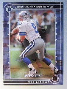 *1:6 Packs* 1999 Upper Deck MVP Drive Time #DT11 Troy Aikman - Picture 1 of 2