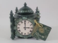 Vintage Marshall Field's & Co. State Street Clock Green Ceramic Cookie/Candy Jar