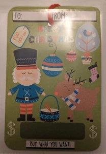 Christmas Money Holder Cards, Qty 1 - Bild 1 von 1