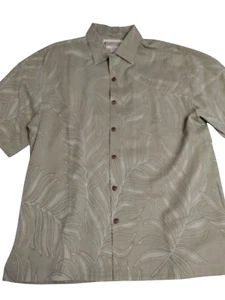 Jamaica Jaxx Shirt Mens M Short Sleeve Button Up Hawaiian 100% Silk w Pocket - Picture 1 of 7