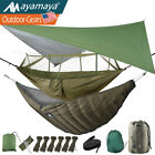 Camping Hammock Rain Fly Tarp Underquilt Cover With Mosquito Net Waterproof Tent