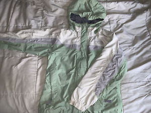 The North Face Girls Nylon Full Zip Jacket - Approach - Girls Sz MED - Green Zip