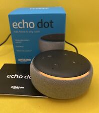 📦  Amazon Echo Dot 3rd Generation  - Heather Gray, Tested Works Great