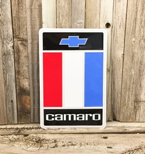 Chevrolet Chevy Camaro Z28 Logo Embossed Metal Tin Sign 12" Vintage Garage New - Picture 1 of 2