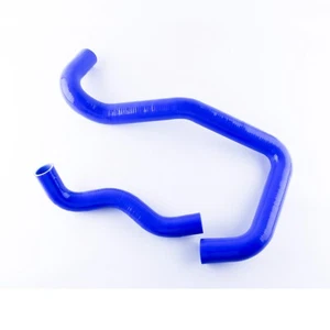 For 2005-2007 Ford 6.0L Powerstroke Diesel Silicone Radiator Hose Kit 3ply Blue - Picture 1 of 8